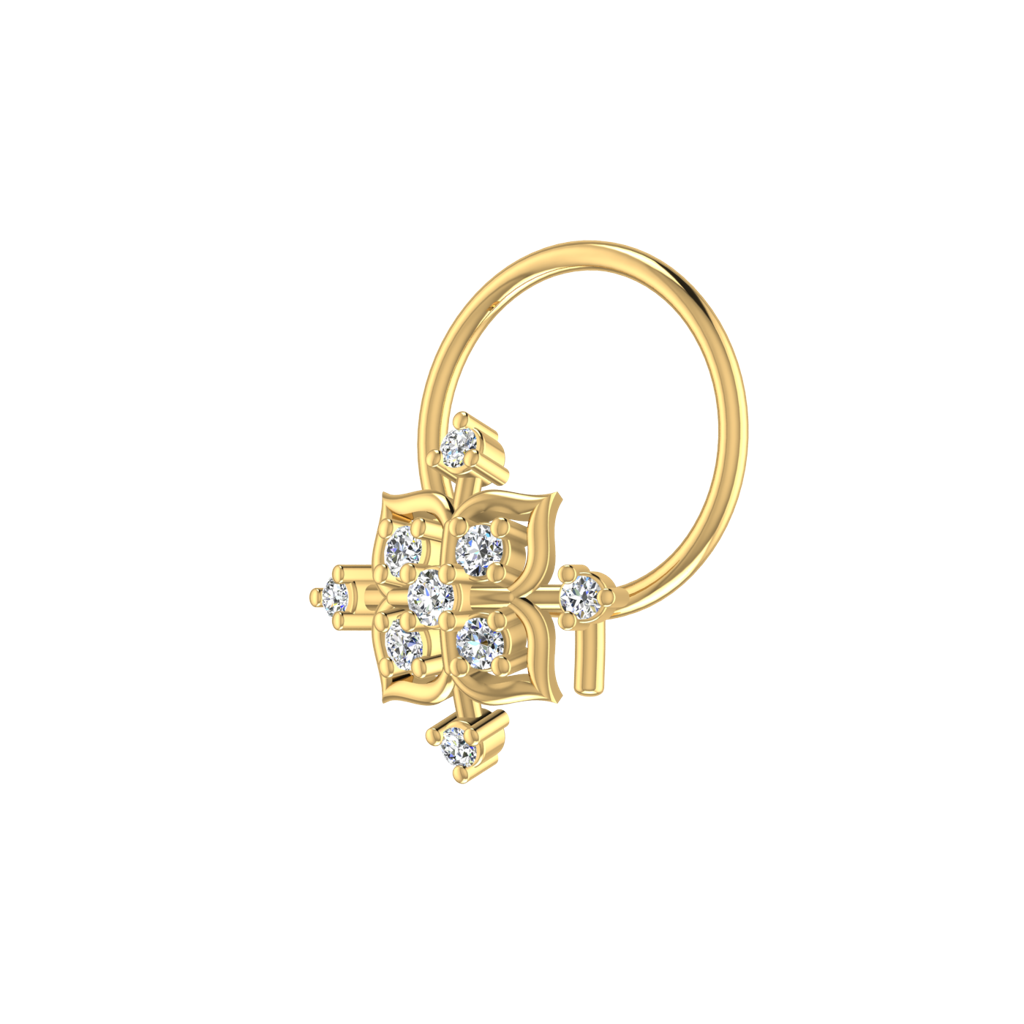 Avsar 9K Bis Hallmarked | Nosepin For Women/Girls |  Avno217 : AVNO217YC