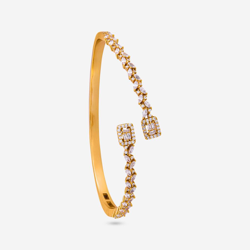 White - Plated Office Wear Silver Kada - 465925 : 465925