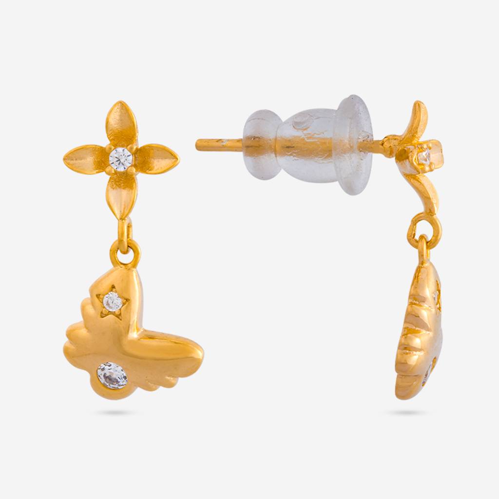 Office Wear Silver Earring - 465716 : 465716