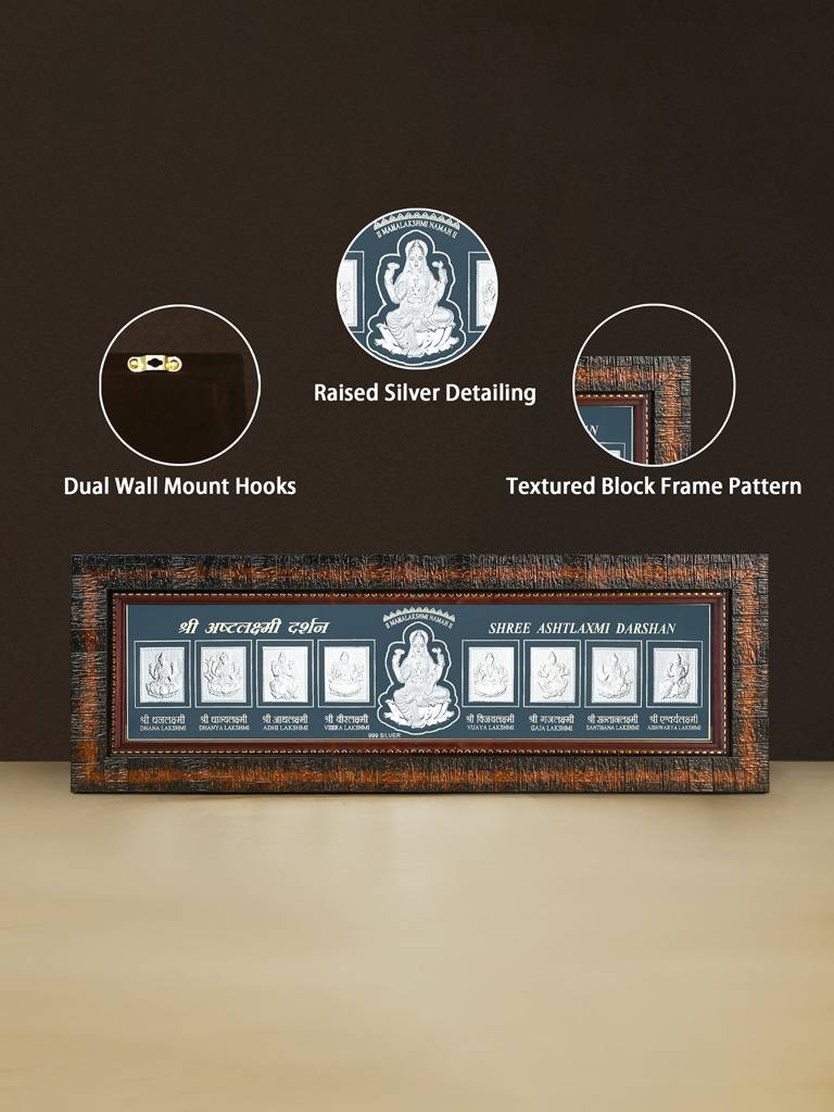 Pure 999 Silver Ashtalakshmi Wall Frame : DHGFT357