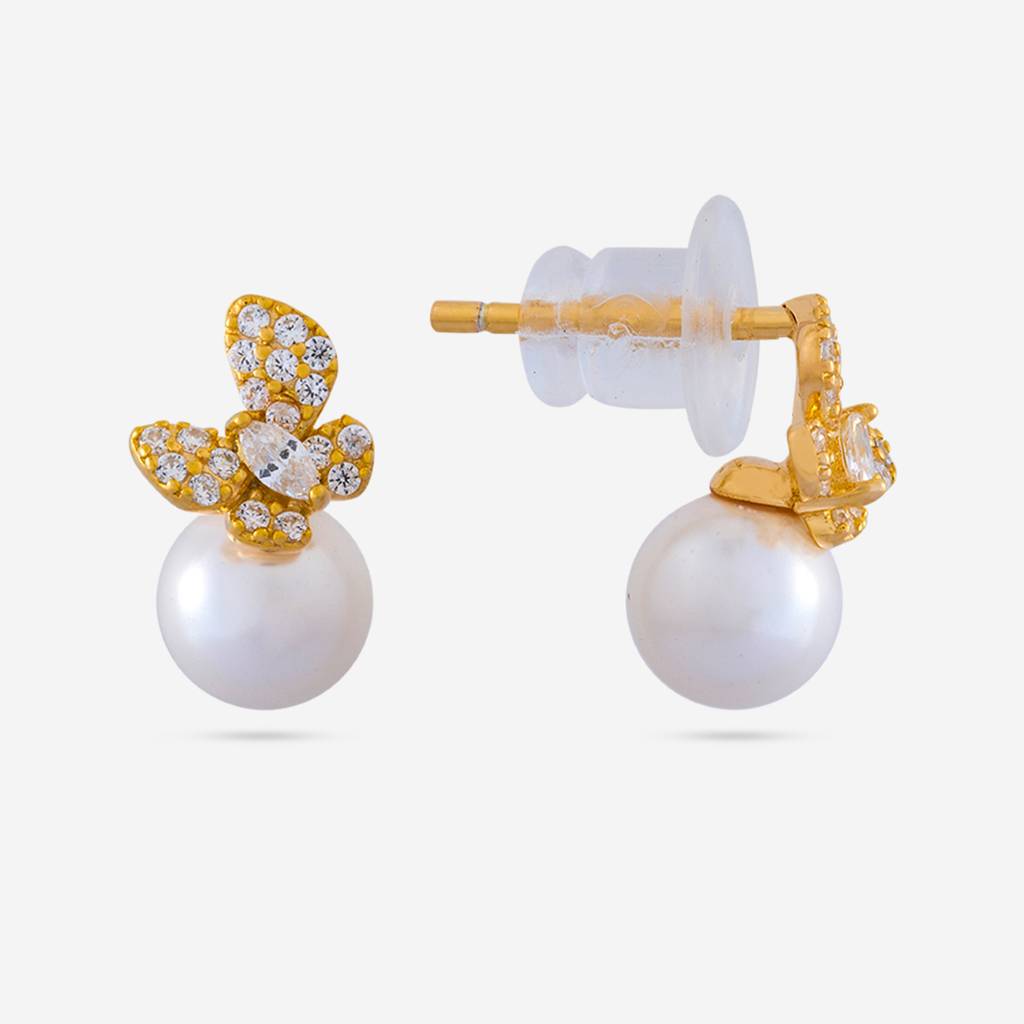 Office Wear Silver Earring - 465585 : 465585