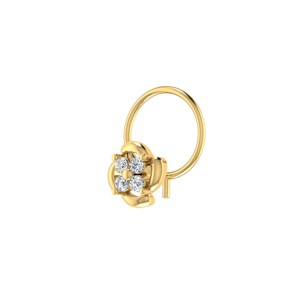 Avsar 9K Bis Hallmarked | Nosepin For Women/Girls |  Avno338 : AVNO338YC