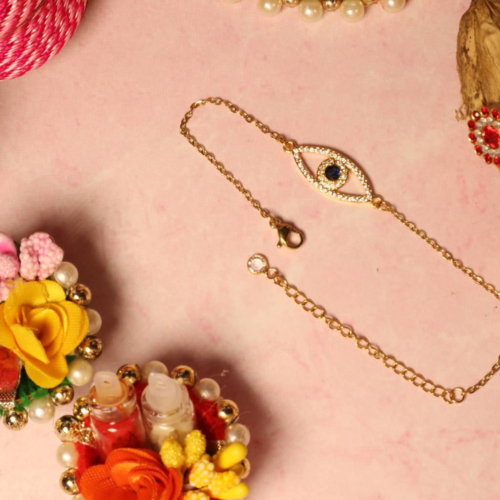 Golden Eye Of Protection Bracelet : BS11672