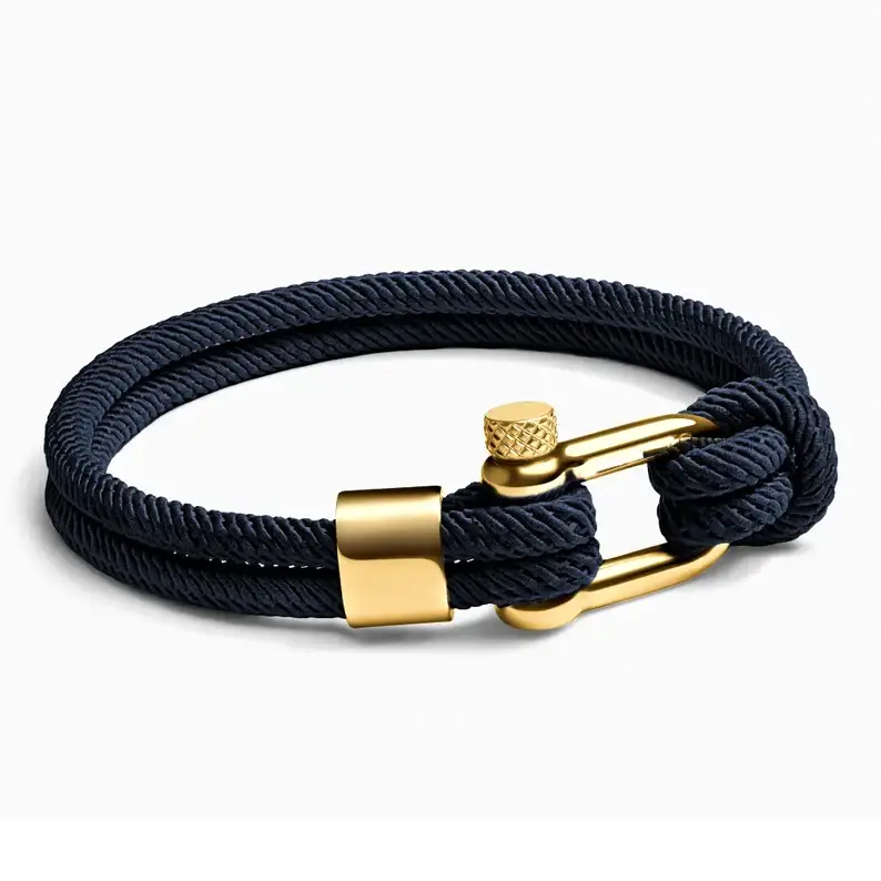 Nautical Rope Bracelet : MB1S1009-G-BU