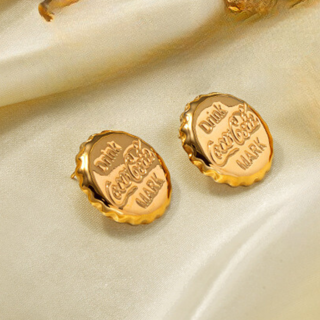 Pop Cap Glam Earrings : ES14229-G