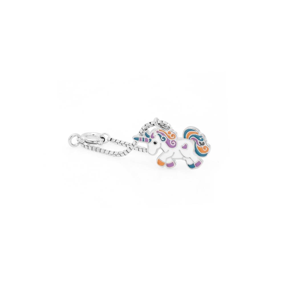 Pure 925 Silver Unicorn Watch Charm Jewellery Accessory For Kids | Pure Silver Kids Gift Jewellery : TWC6105_2