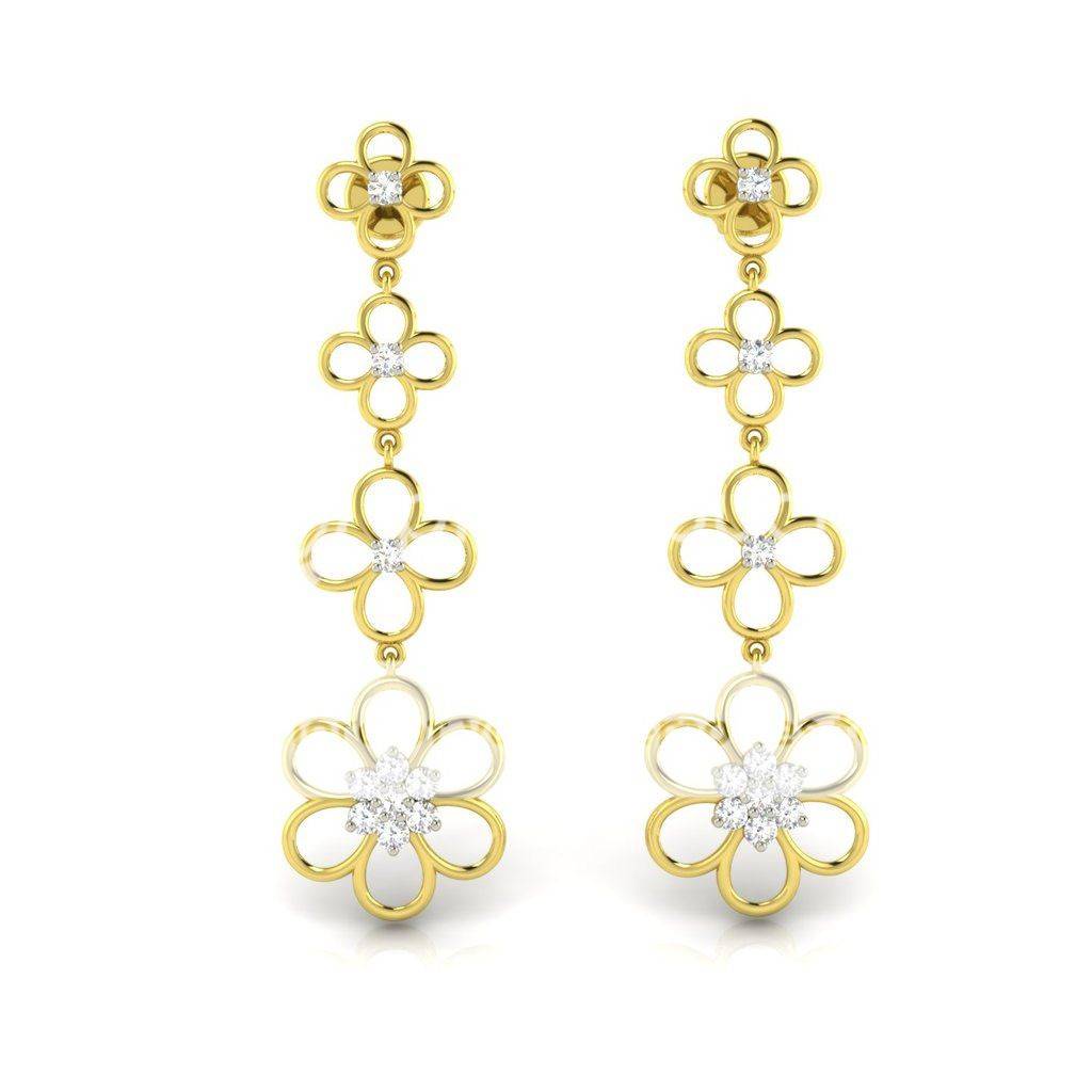 Avsar 9K Bis Hallmarked | Earring For Women/Girls | Ave13 : AVE13YC