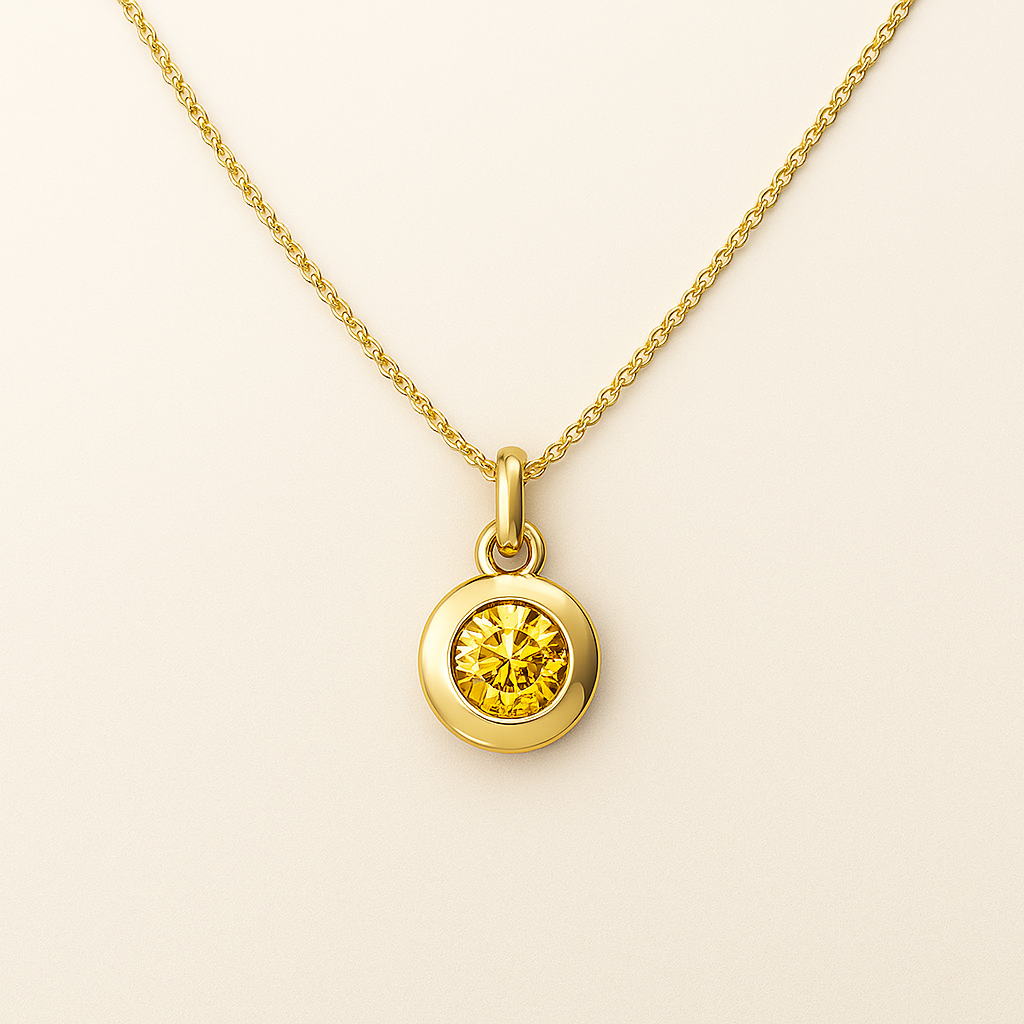 November Birthstone Necklace : NEC_NOVEMBI_S_2949