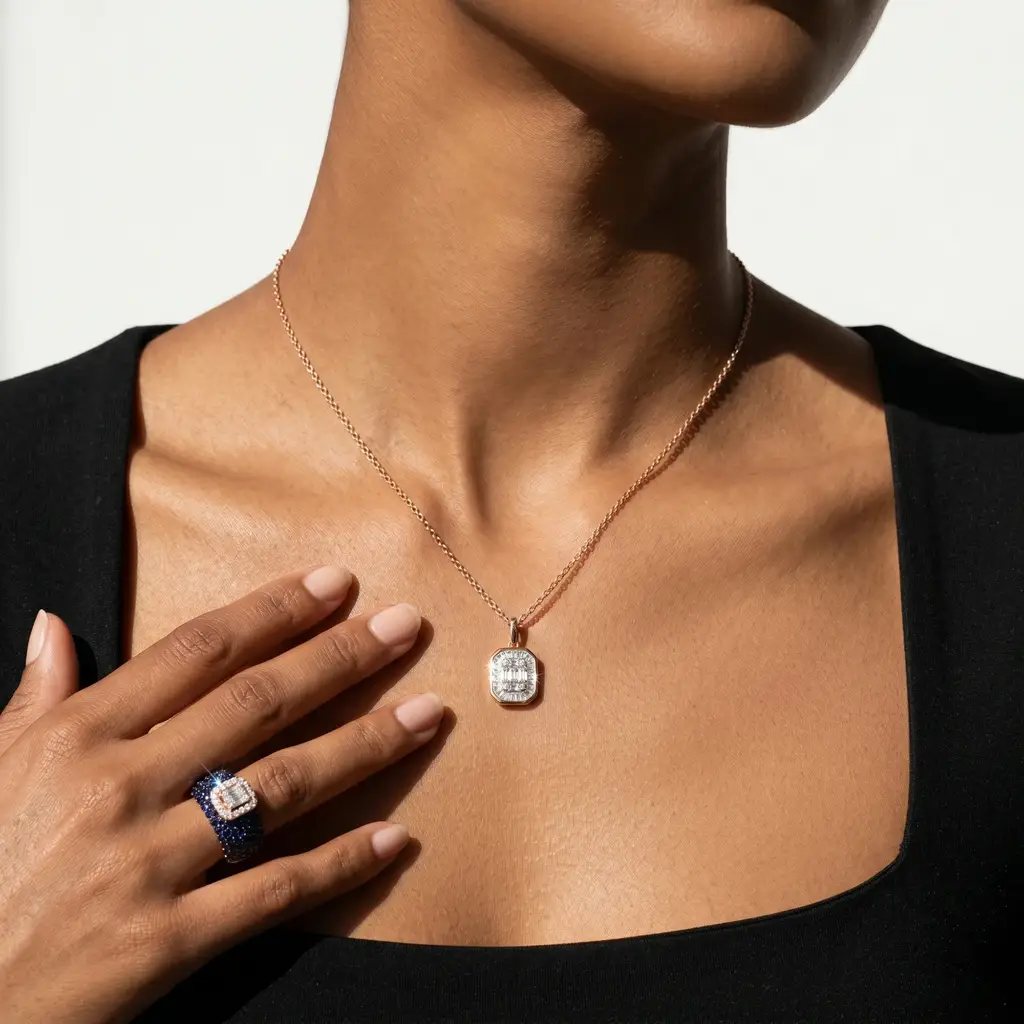 Nerra Sapphire & Diamond Fashion Ring : RG1313_14K_PG