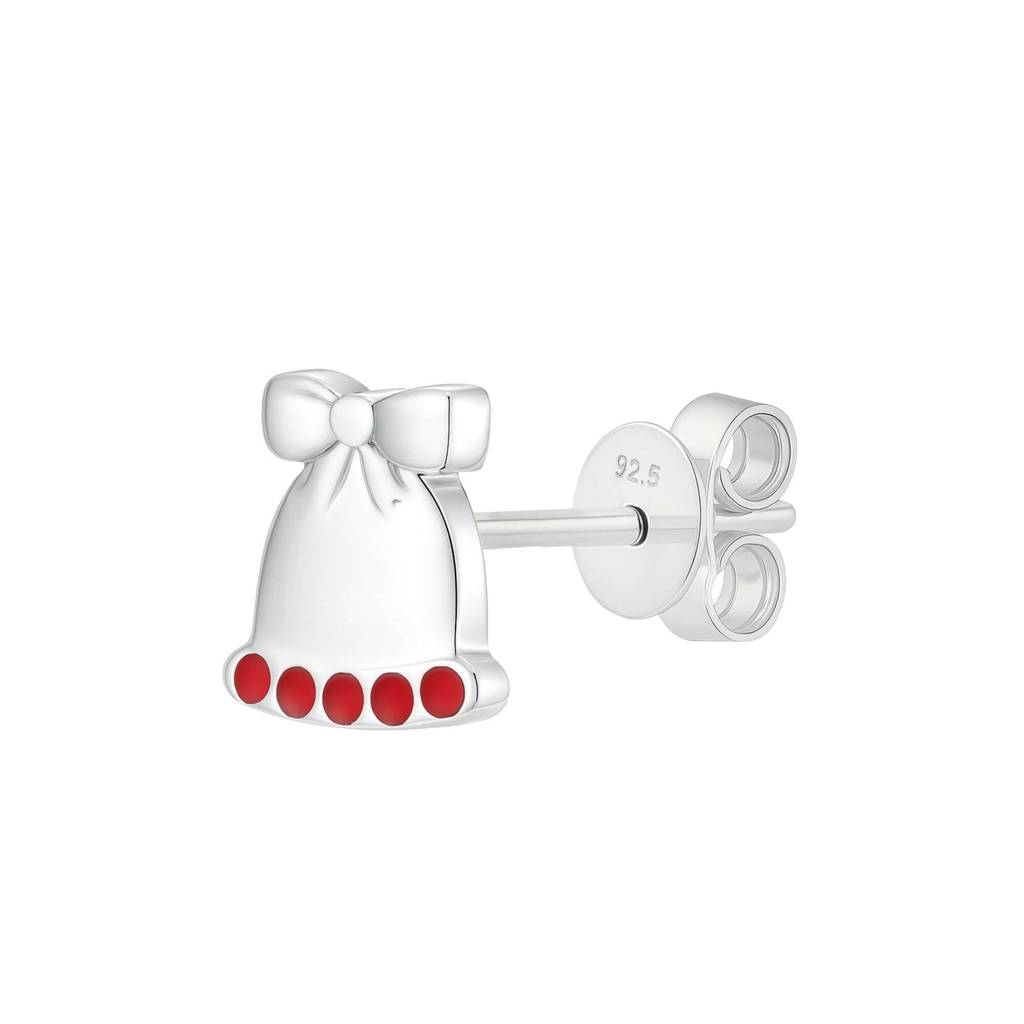 Christmas Reindeer & Bell Enamel Stud Earrings : NERWW01400334
