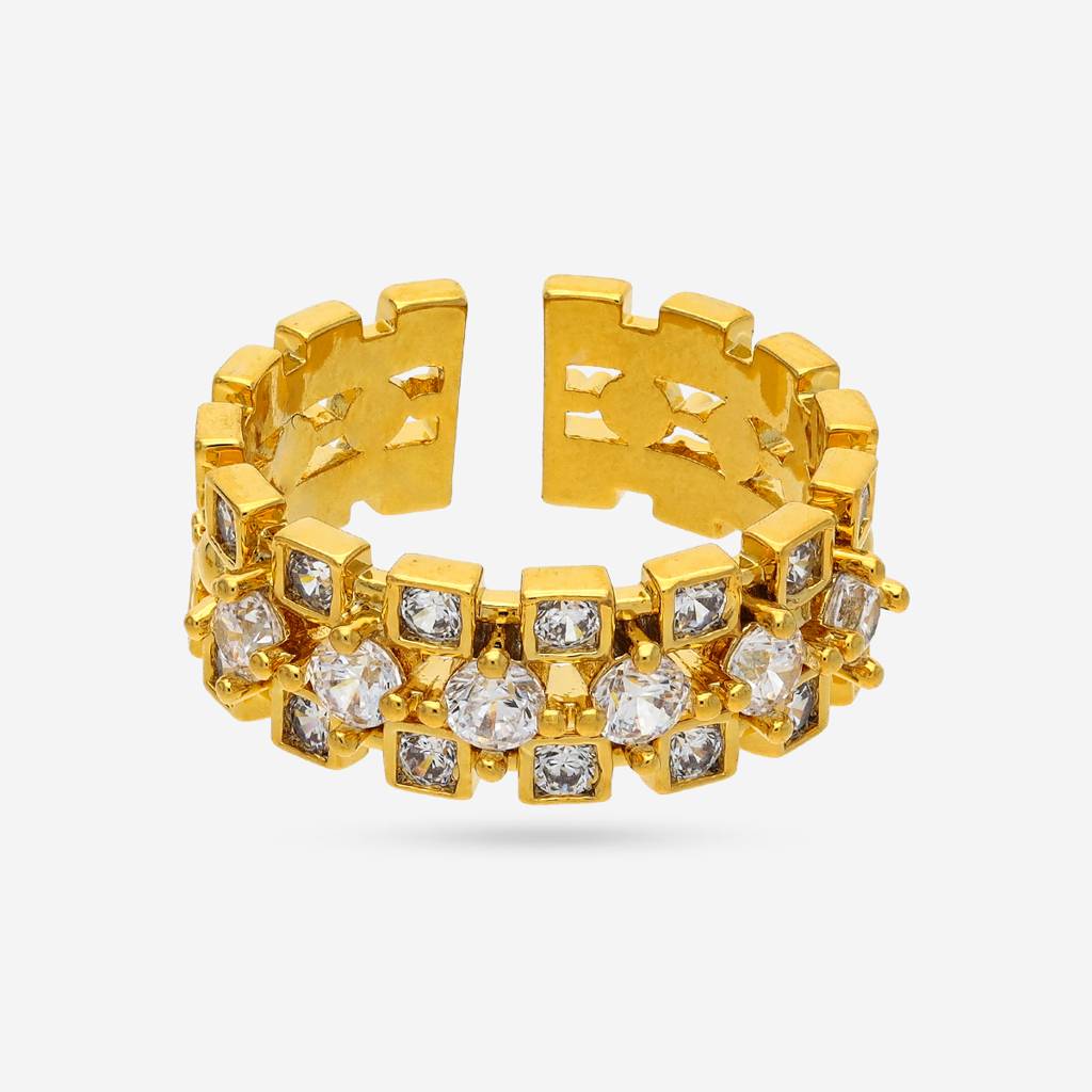 Plated Casual Wear Trendy Zircon Finger Ring - 464132 : 464132