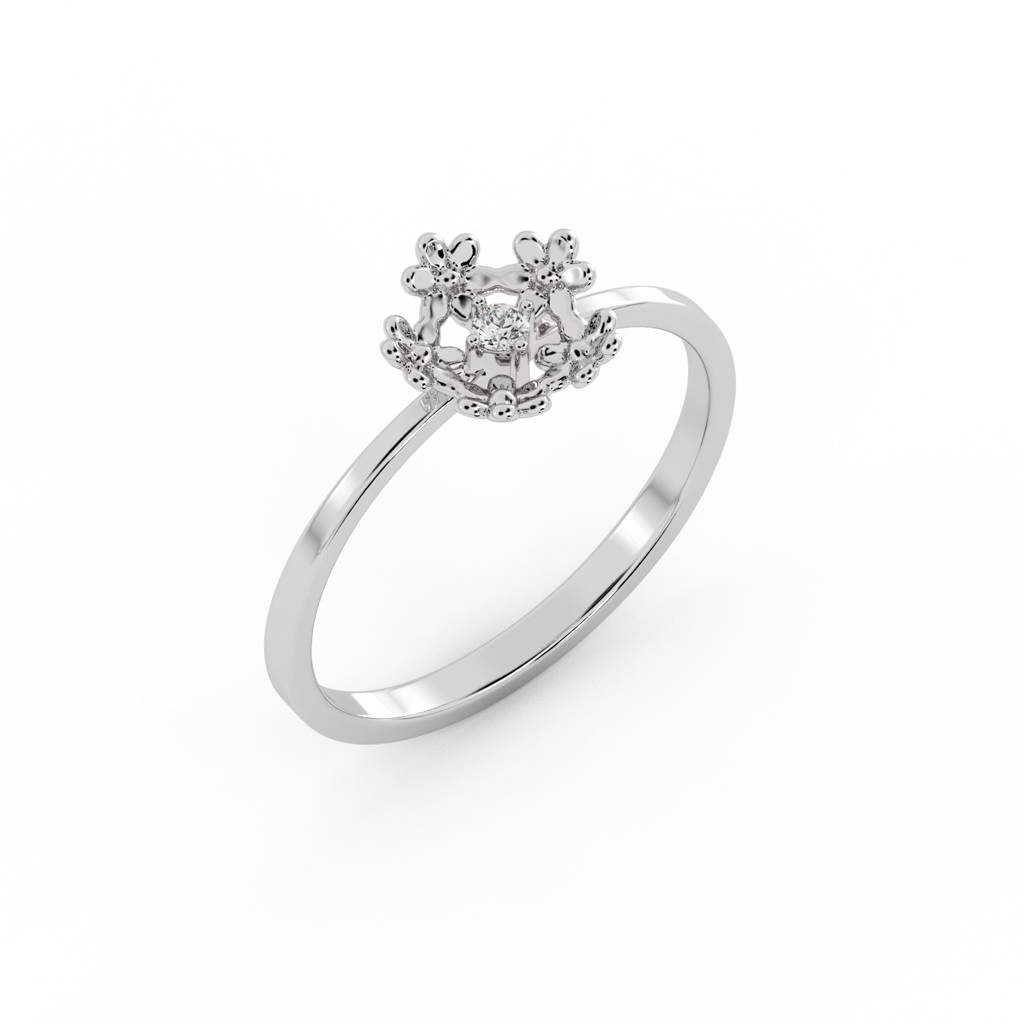 9K Bis Hallmarked Ring For Women/Girls | Avr1101 : AVR1101WC_8