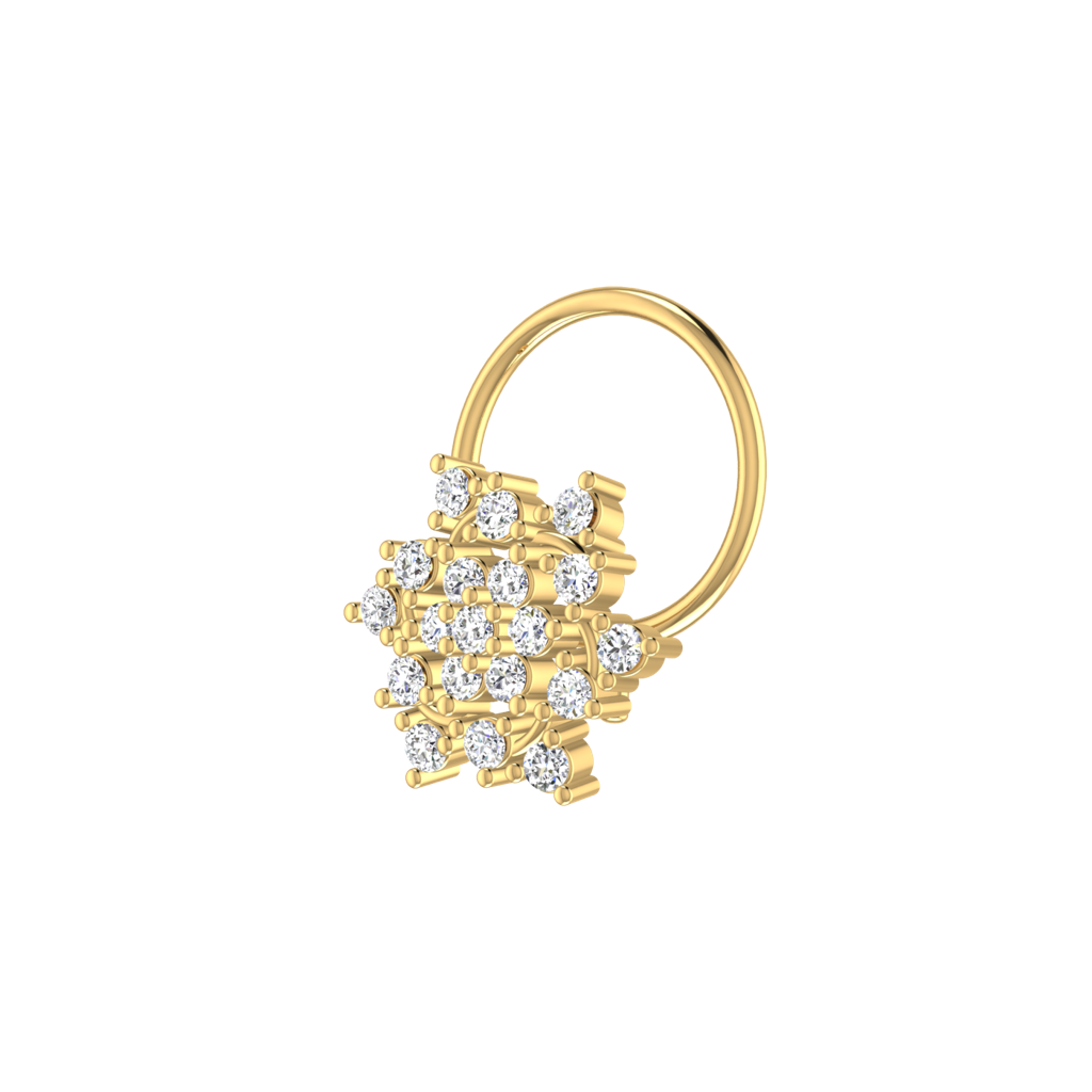 Avsar 9K Bis Hallmarked | Nosepin For Women/Girls |  Avno139 : AVNO139YC