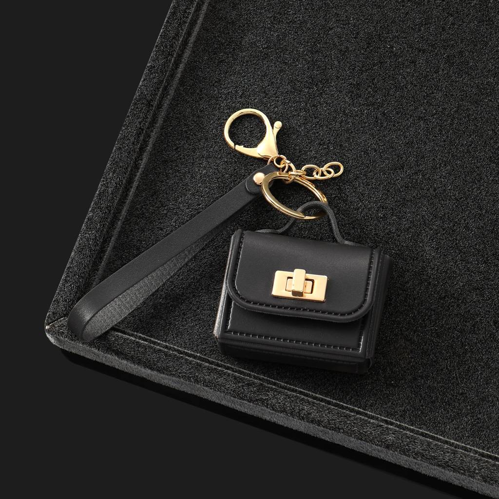 The Office Mini Leather Bag Charm : C-BG-0018-BK