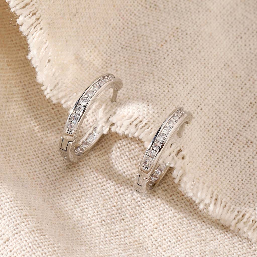Odessa Studded Silver Earring : ES13974-S