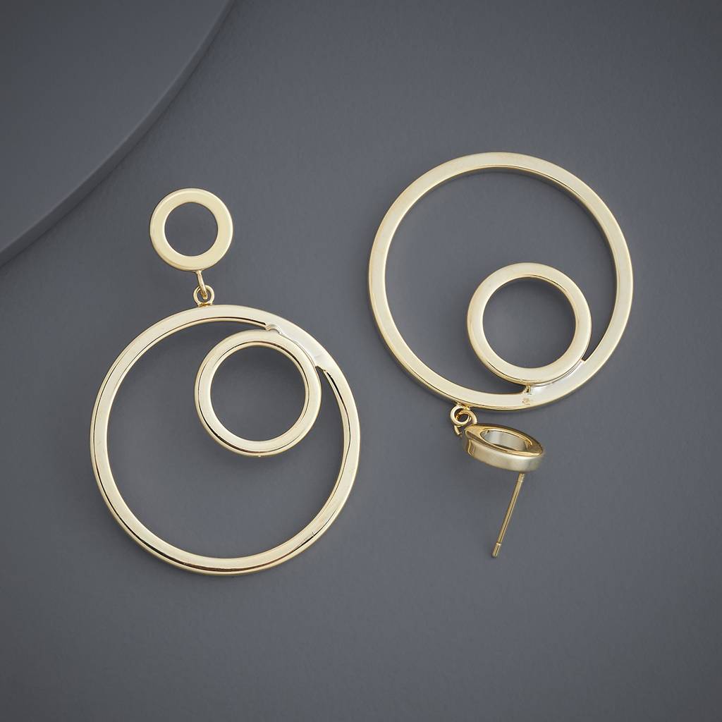 Gold - Plated Casual Wear Trendy Earring - 439085 : 439085