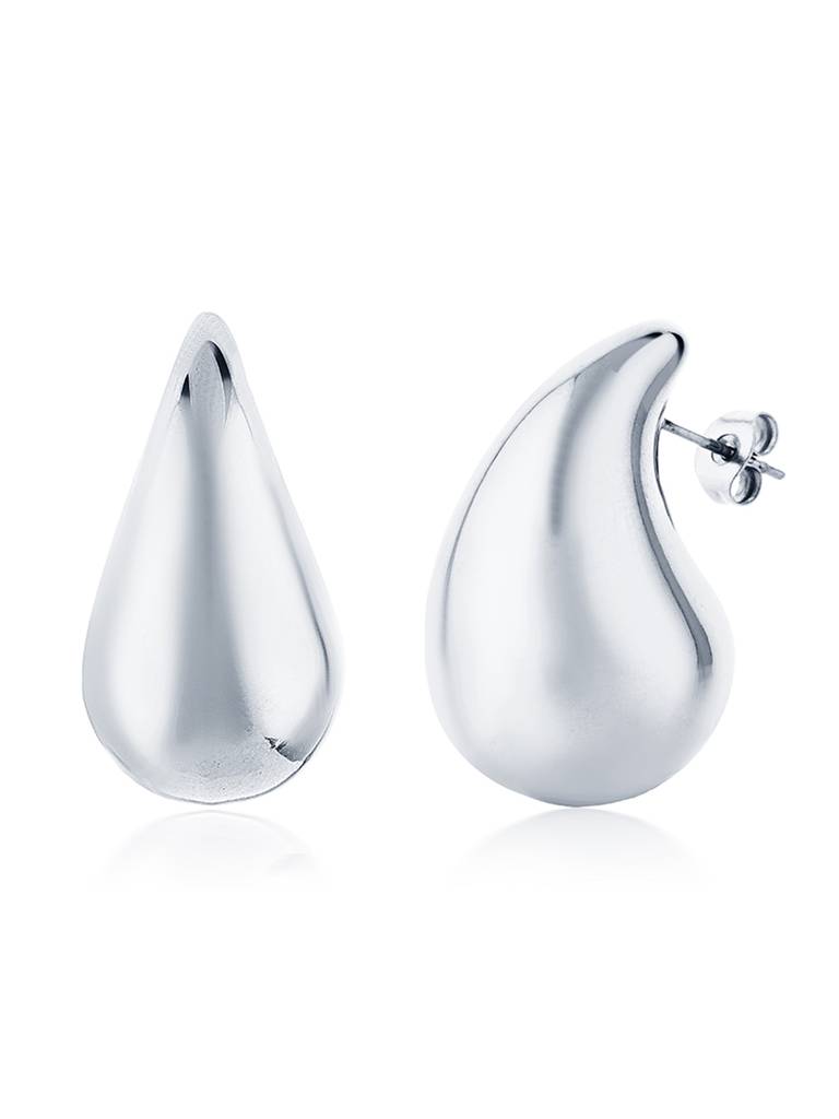 Rohdium Plated Drop Earrings Stainless Steel Waterproof & Anti-Tarnish(Small Size) : E93SJSS0S
