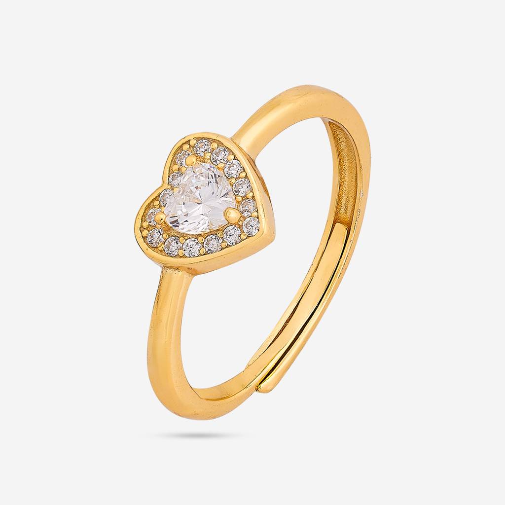 White Gold - Plated Office Wear Silver Finger Ring - 453304 : 453304
