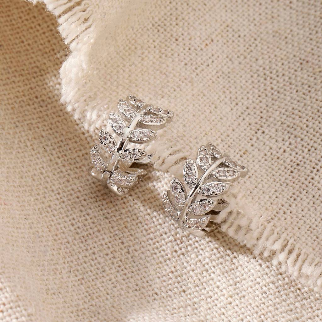 Anwen Floral Crystal Earring : ES13972-S
