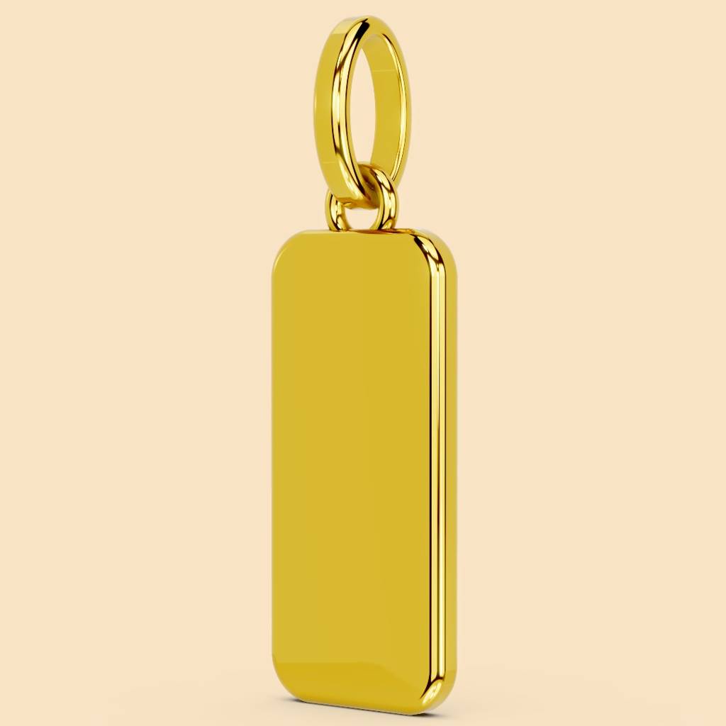 22K Gold Vermeil |Apex Pendant (Without Chain)| Pure 925 Sterling Silver With The Thickest Gold Layer : TSPN-APE-22K-13055