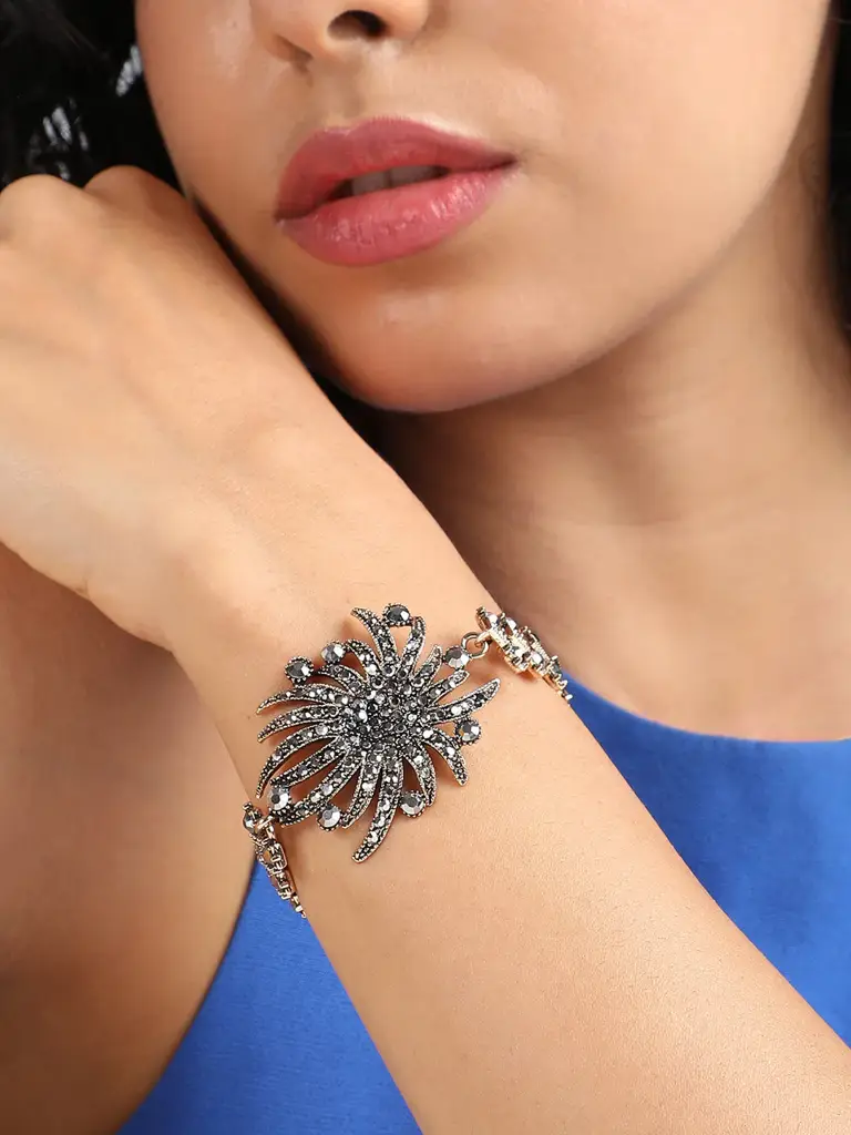 Kaelith-Women'S Crystal Wildflower Bracelet : SOHIBR8471
