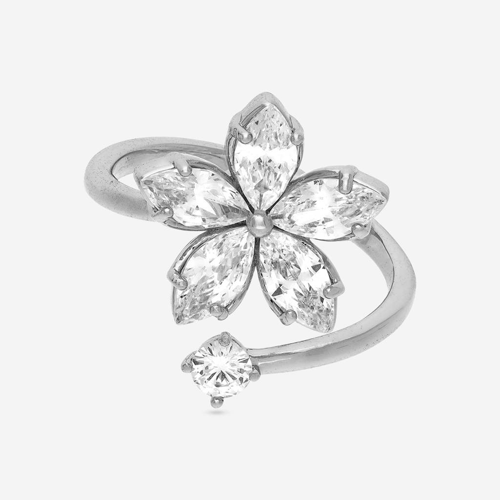 Plated Casual Wear Trendy Zircon Finger Ring - 464154 : 464155