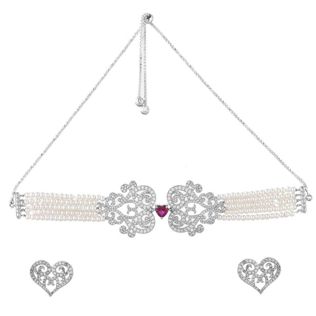 Royal Romance Noorie Statement Choker Set : 8905124551693