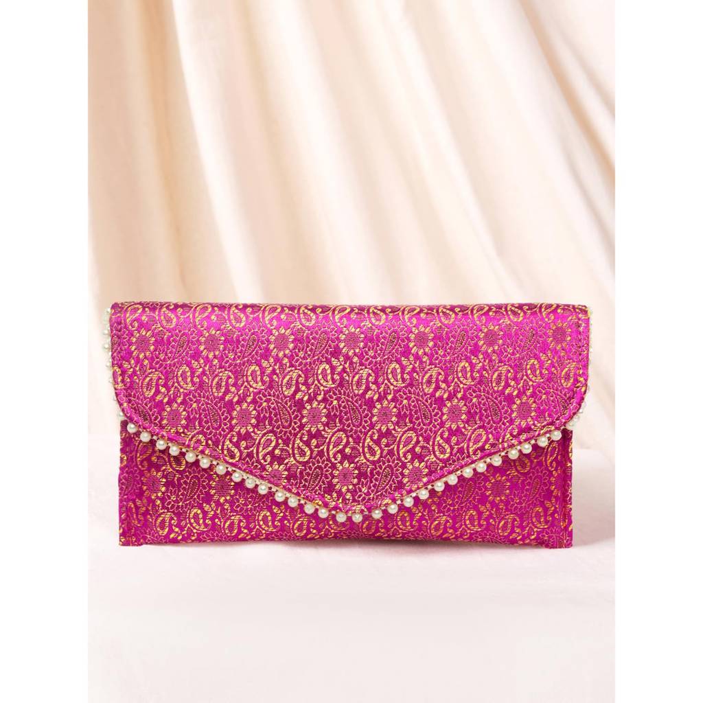 Ethnic Clutch Bag For Women Fancy Evening Purse Bag For Girls : C180RP-S