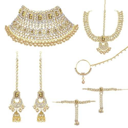 Jodha Akbar Style Bridal Jewellery Set Gift For Women : PF36BRC02LCT