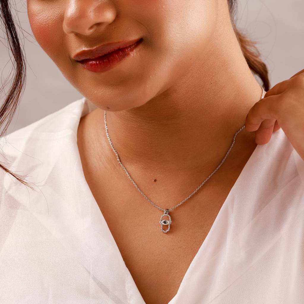 Sacred Symbols Hamsa Eye Pendant : 8905124580969