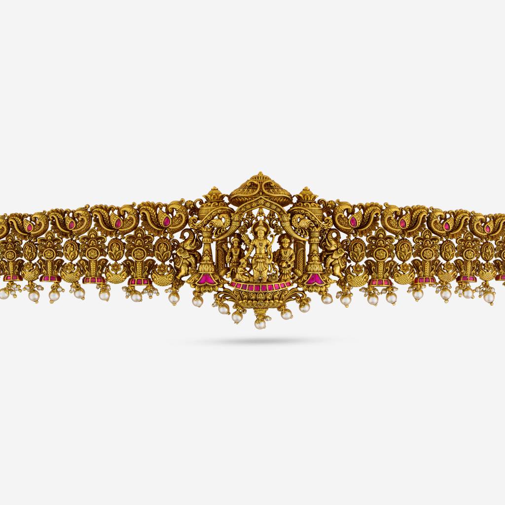 Ruby Gold - Plated Bridal Antique Belt - 456955 : 456955