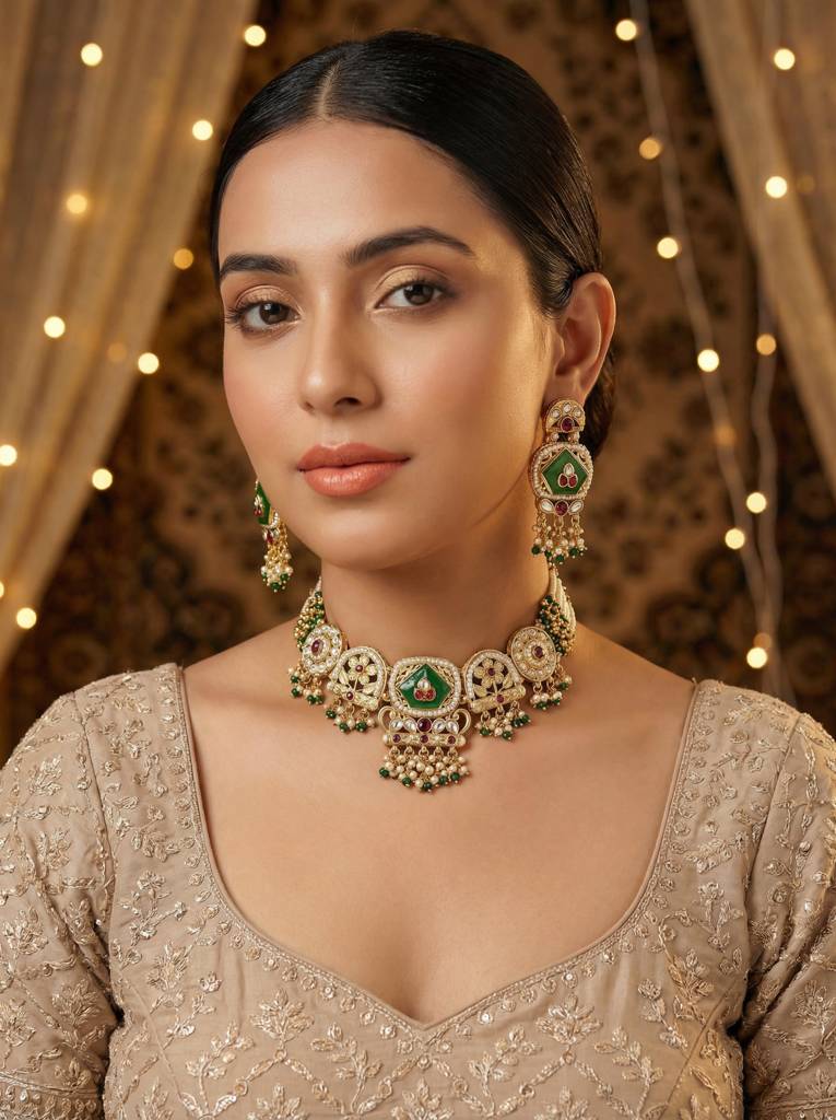 Heritage Bridal Choker Necklace : HBN-4
