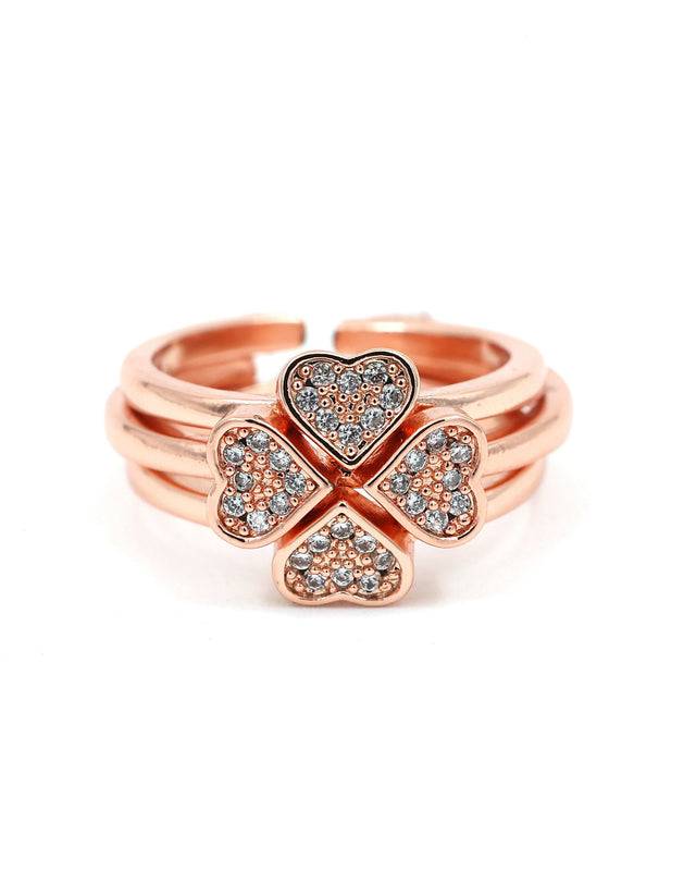 Yessi Heart Ring (Set Of 3) : R-H-10-0