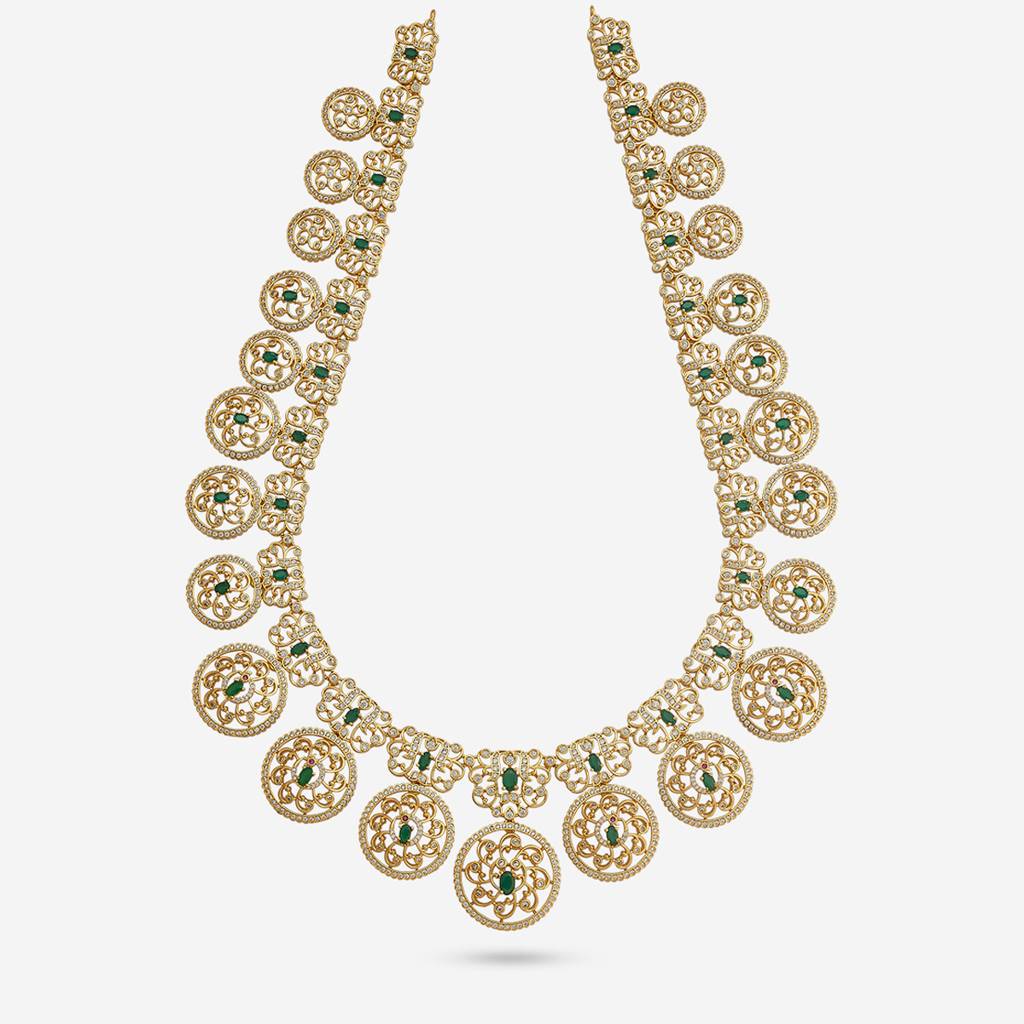 Green Gold - Plated Bridesmaid Zircon Necklace - 457411 : 457411