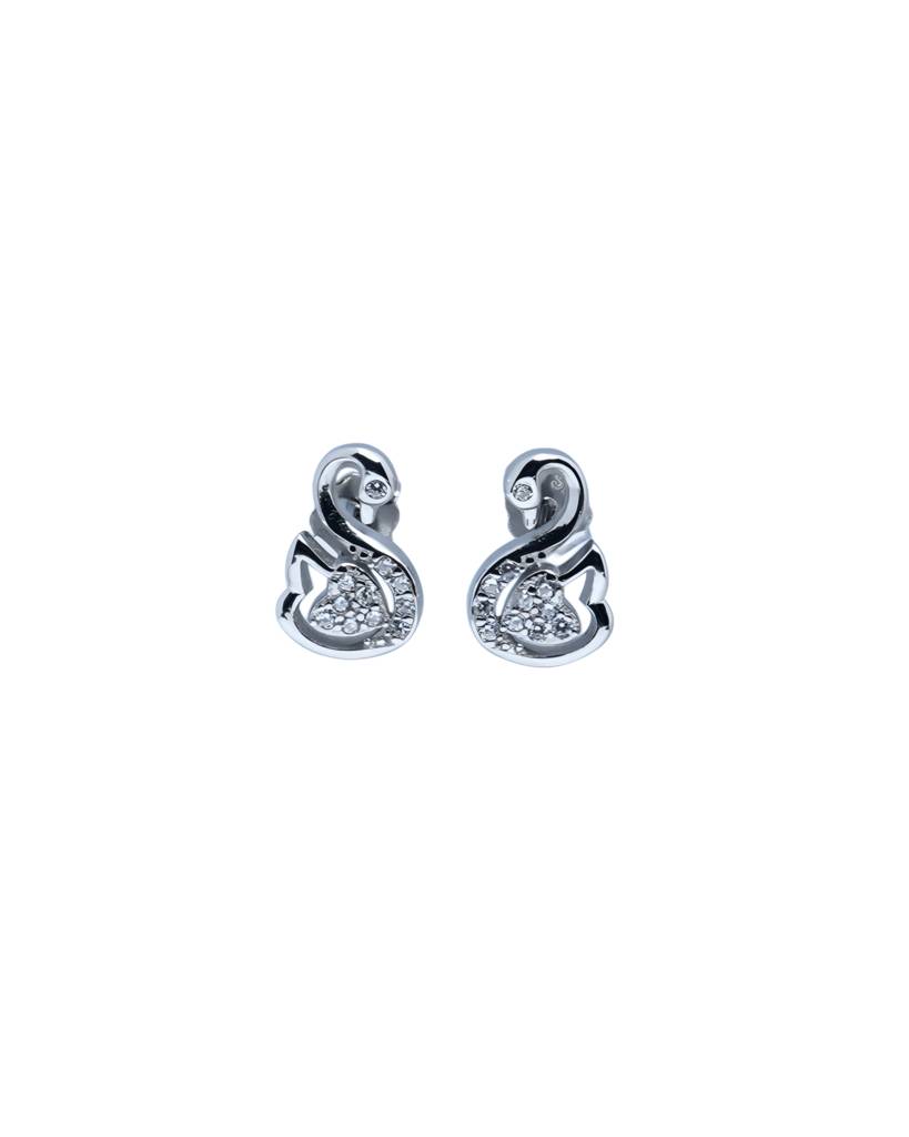 925 Sterling Silver Swan Grace Jewellery Set With Chain : SMK-PD-SET-011-CHN
