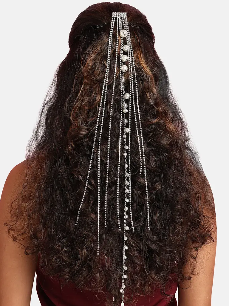 Mireya-Sohi Fur Bumpit Hair Pin : SOHIHA9490
