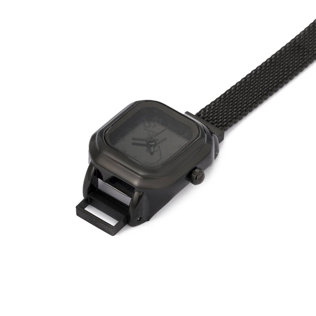 Midnight Melt Watch Ring For Men - Black : WTR-S-0049-BK-BK-ALPHA-1