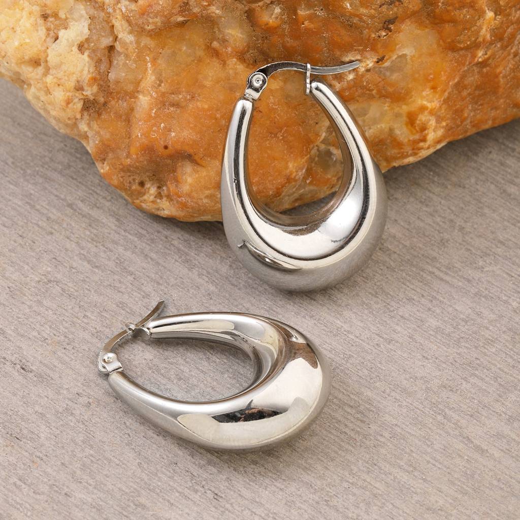 Dazzling Silver Earring : ES13379-S