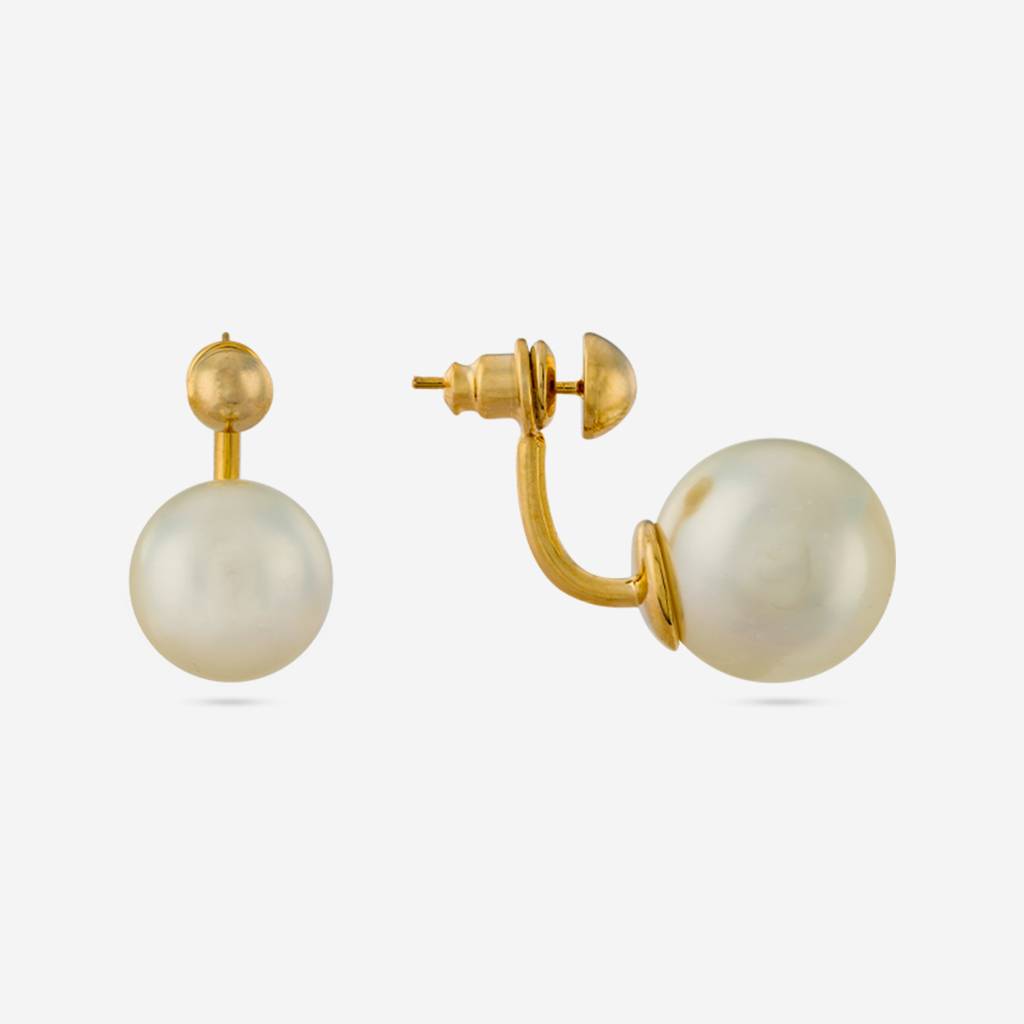 Pearl Gold - Plated Casual Wear Trendy Earring - 421085 : 421085