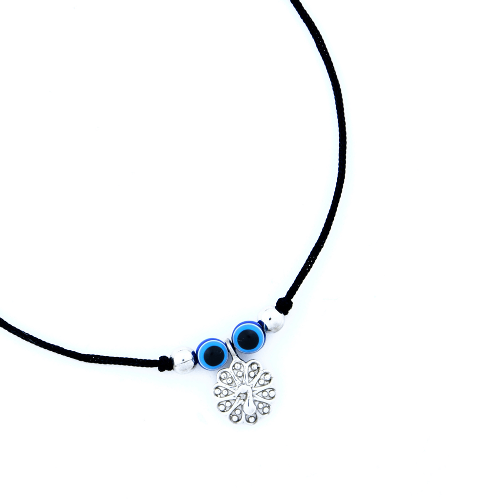 Peacock Charm 925 Sterling Silver Adjustable Anklets Pair : NTAWW01400004