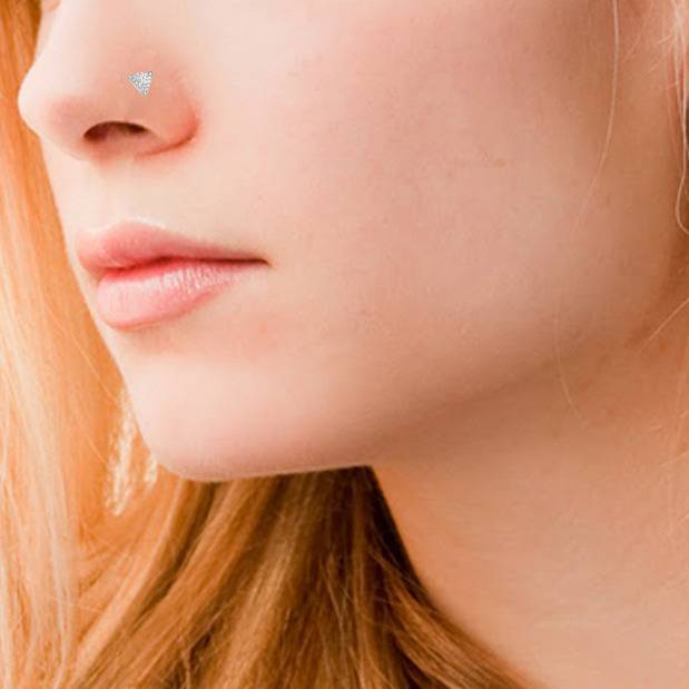 Avsar 9K Bis Hallmarked | Nosepin For Women/Girls |  Avno016 : AVNO016WC