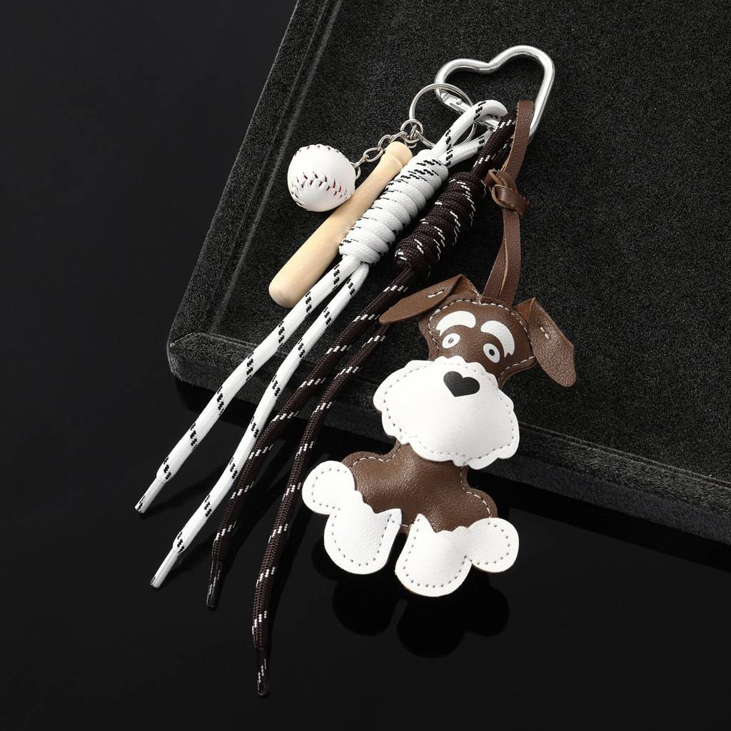 Cute Leather Harajuku Puppy Bag Charm : C-BG-0005-BR