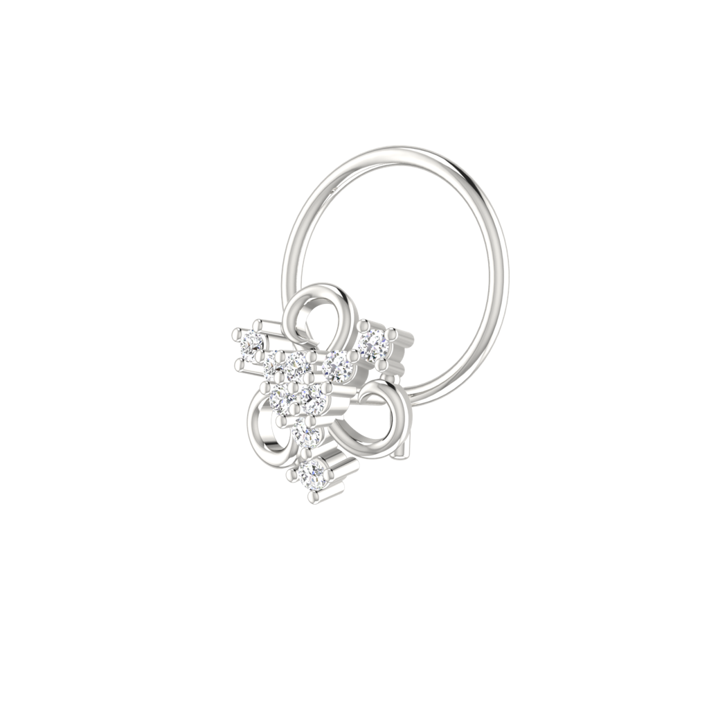 Avsar 9K Bis Hallmarked | Nosepin For Women/Girls |  Avno156 : AVNO156WC