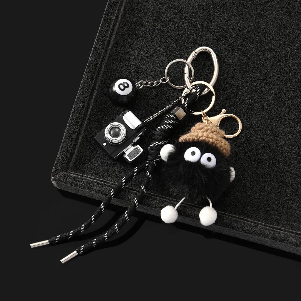 Mini Magic 8-Ball Crochet Beauty Bag Charm : C-BG-0002-BK