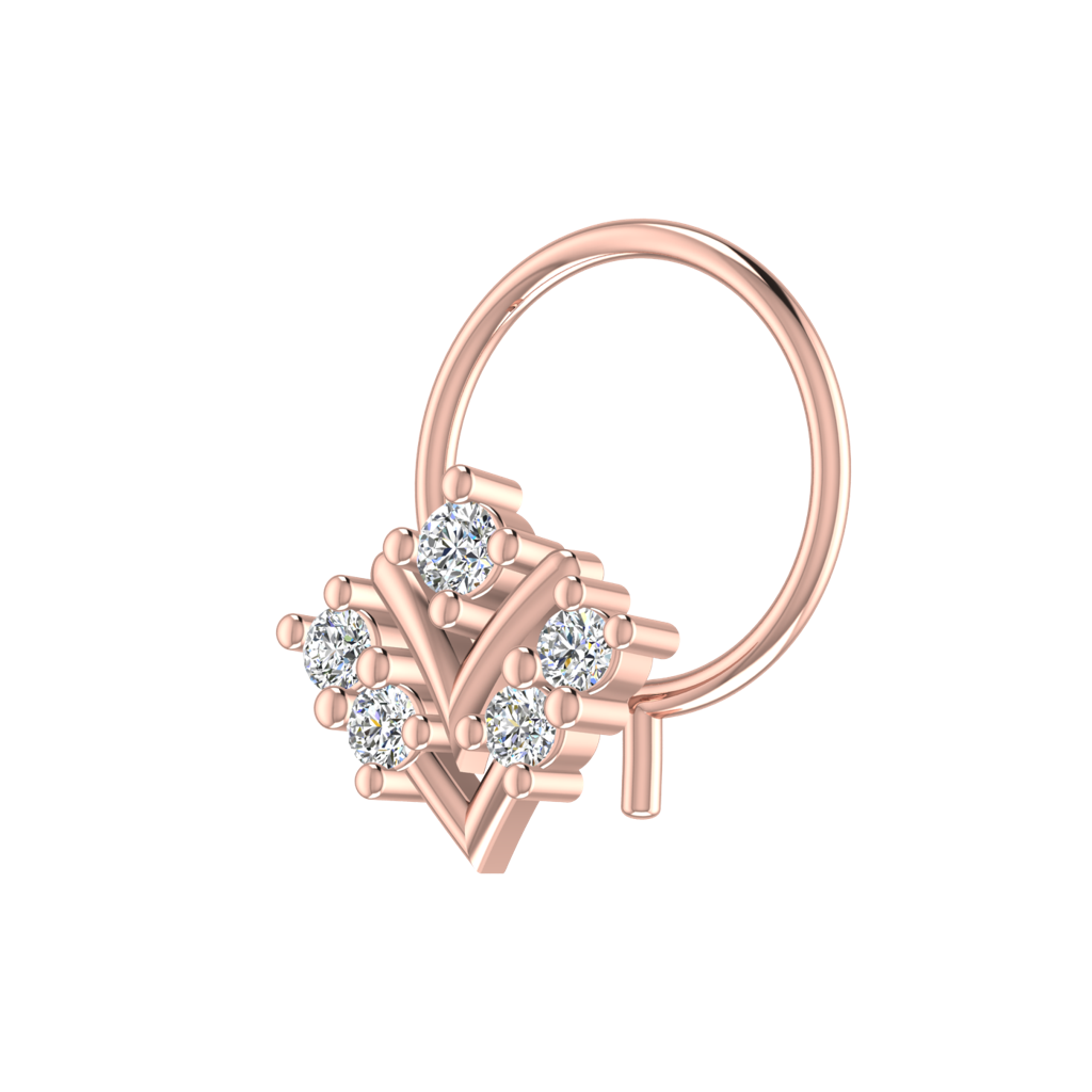 Avsar 9K Bis Hallmarked | Nosepin For Women/Girls |  Avno233 : AVNO233PC