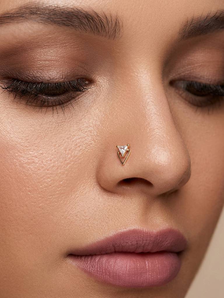 Hoop Silver Nose Ring : FRNP4183