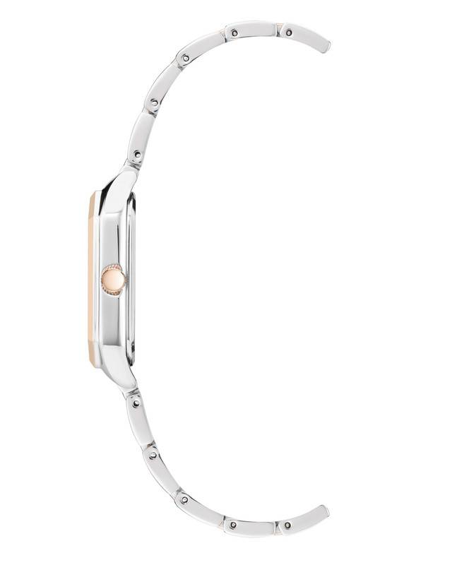 Women Japanese Quartz Dress Watch With Metal Strap, Silver, 14 (Model: Ak/3775Svrt) : AK_3775SVRT