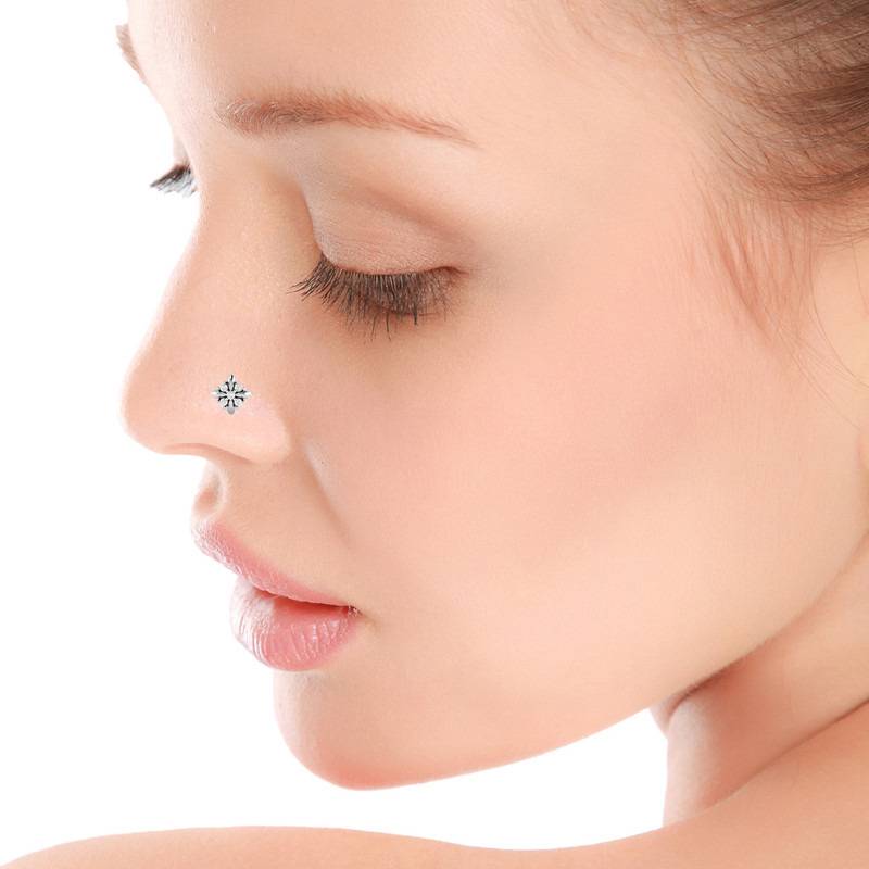 Avsar 9K Bis Hallmarked | Nosepin For Women/Girls |  Avno030 : AVNO030WC
