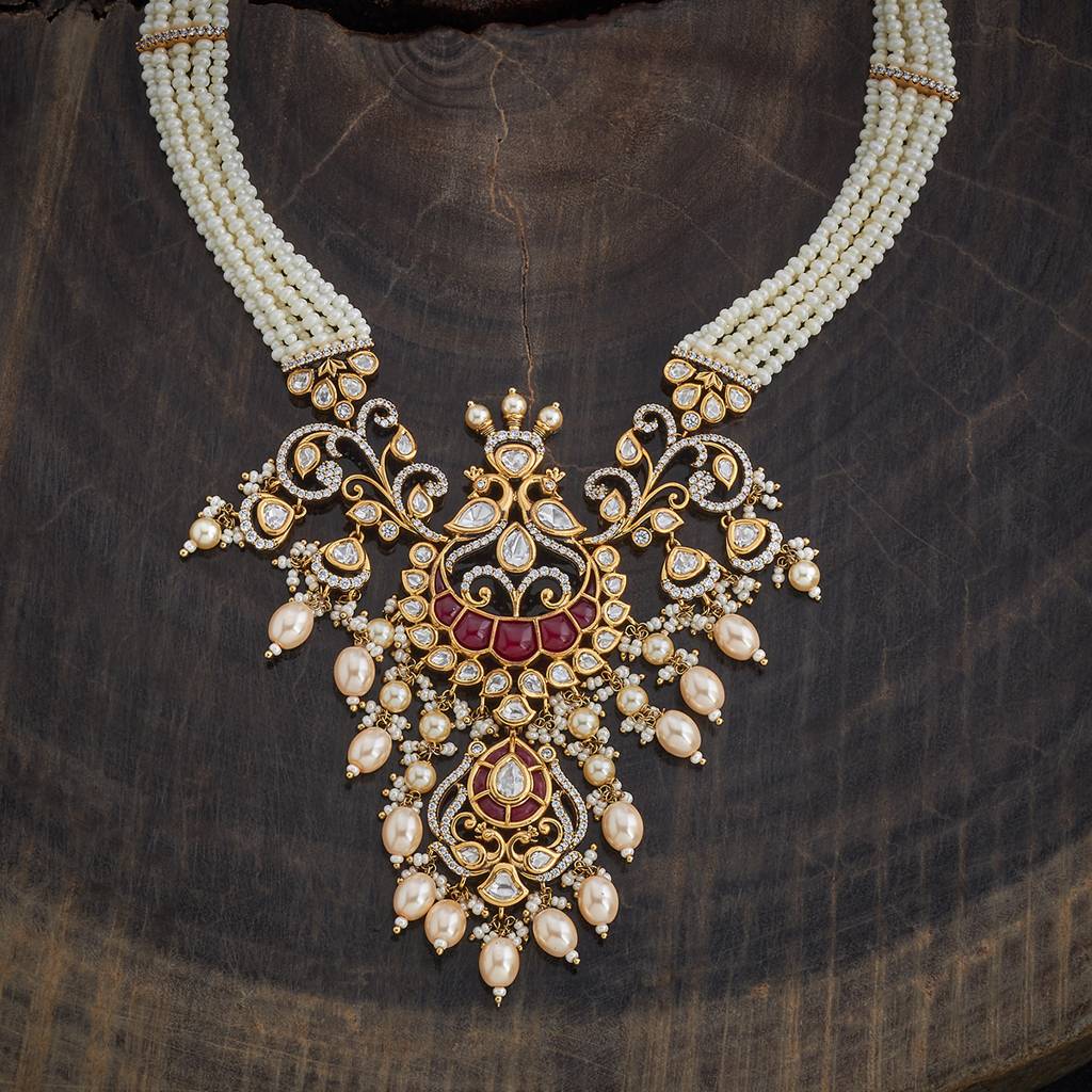 Ruby Victorian - Plated Bridesmaid Kundan Necklace - 437841 : 437841