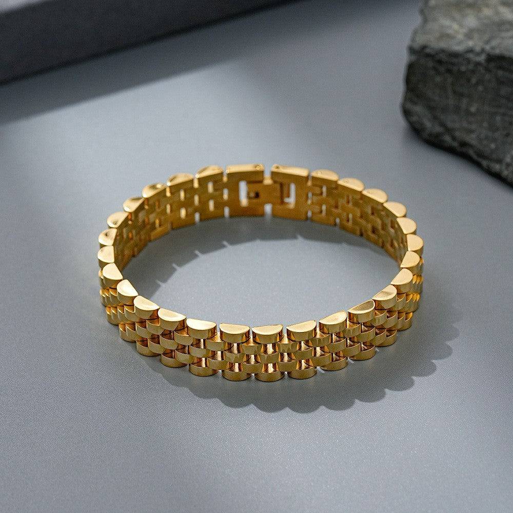 Rolex-Style Chain Bracelet : MB1S0995-G